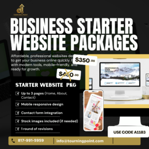 Small Business Starter Website Design Package – Mobile-Friendly 3-Page Site for Only $350